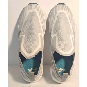 Native Keep It Lite  Men's Slip-On  Athletic Sneakers Solid Gray/White Size 10.5